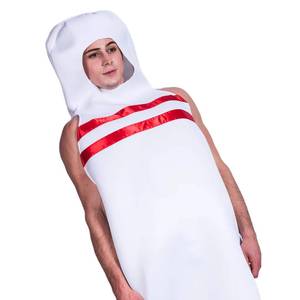 Disfraz de Halloween para Juego de Roles, Top Rojo Divertido, Disfraz de Boliche para Carnaval - Product Image 4
