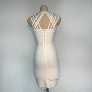 SB3255 robes de pansement classiques pour femmes <span class=keywords><strong>robe</strong></span> de soirée <span class=keywords><strong>courte</strong></span> gaine de hanche <span class=keywords><strong>robe</strong></span> de mariée sans manches - Product Image 3