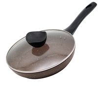 Ensemble de poêles à frire antiadhésives classiques personnalisées batterie de cuisine en aluminium ensemble de poêles plates de cuisson maison antiadhésives