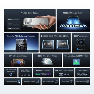 DOOGEE Blade 10 Power Téléphone robuste 256GB <span class=keywords><strong>Pas</strong></span> <span class=keywords><strong>cher</strong></span> Android Mobile Étanche Octa Core Smartphone - Product Image 4