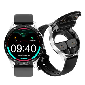 Neueste X7 Smart Watch Tracker Blutdruck Sauerstoff Sport Smartwatch Eingebaute Bluetooth-Kopfhörer Wireless Men Head phone Watch