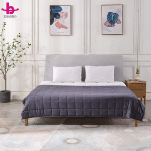<span class=keywords><strong>Couverture</strong></span> <span class=keywords><strong>lestée</strong></span> personnalisée en polyester et coton pour soulager l'anxiété, <span class=keywords><strong>couverture</strong></span> lourde pour un sommeil profond, vente en gros d'usine - Product Image 4