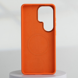 Étui de téléphone en silicone liquide avec cadre d'objectif en métal S009 pour Samsung S24 S25 S26 Ultra, étui de téléphone en silicone magnétique pour iPhone - Product Image 3