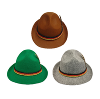 Chapeaux Alpins Créatifs avec Plume Adultes Allemands Doux Oktoberfest Habiller Confortable Chapeau Bavarois pour Jeu de Rôle Fête d'Halloween