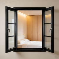 Perfil de Ventana de Aleación de Aluminio Marca Bravo a Precio de Fábrica para Ventanas de Vidrio de Casas y Cocinas con Resistencia Térmica a Huracanes