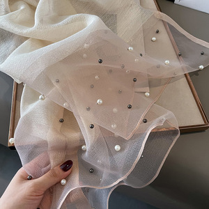 Venta al por mayor señoras <span class=keywords><strong>cabeza</strong></span> bufanda de seda chal femenino fino Sammer señora <span class=keywords><strong>playa</strong></span> bufandas - Product Image 6