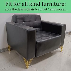 <span class=keywords><strong>Pieds</strong></span> de meubles triangulaires modernes en fer doré robustes, <span class=keywords><strong>pieds</strong></span> de remplacement DIY pour canapé, armoires de cuisine, salon, salle à manger, à <span class=keywords><strong>visser</strong></span> - Product Image 5