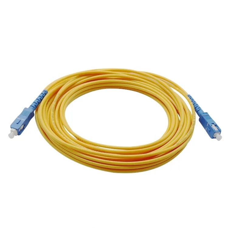 Hot Sales Sc Upc Single Mode 3.0 mm Simple Optical Cable Fiber Optic Patch Cord