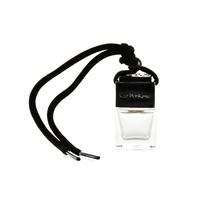 Bouteille de diffuseur d'huile essentielle vide suspendue voiture désodorisant pendentif verre noir diffuseur de parfum bouteille parfum d'aromathérapie