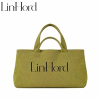 Borsa Tote in Maglia con Logo Personalizzato, Borsa a Spalla Riutilizzabile per Donna, Borsa alla Moda OEM per Viaggi, Spiaggia e Regali