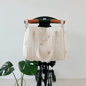 Dessin animé brodé Design infantile couche couche organisateur maman voyage <span class=keywords><strong>sac</strong></span> à main confortable épaule poussette <span class=keywords><strong>sac</strong></span> pour bébé - Product Image 3