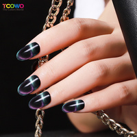 9D caméléon oeil de chat ongles poudre ciel étoilé magnétique fête ongles décoration bricolage tatouage avec Type de chrome