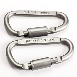 Aluminum Carabiner 8cm Spring <b>Hook</b> Oval Shape Safety <b>Snap</b> <b>Hook</b> Not For Climbing Outdoor Use - Product Image 5