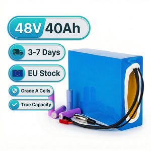 بطارية ليثيوم ألمانية الصنع 48 فولت 40 أمبير ساعة، خلايا منشورية الشكل 13s1p 40 أمبير ساعة من الدرجة أ مع نظام إدارة البطارية 60 أمبير وقابس XT60 4 أمبير - Product Image 1