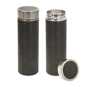 2022 Natural Eco Friendly Stainless Steel 600ml Water Drinking Bottle With Filter Cup