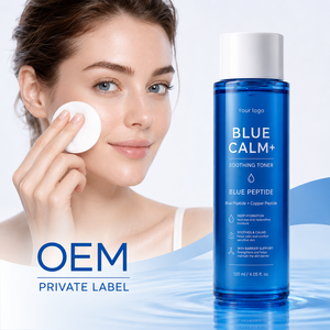 Tónico Facial con Péptidos de Cobre y Logotipo Personalizado OEM, 120 ml, Blue Calm+, Líquido Calmante y Suavizante para el Cuidado de la Piel Sensible - Product Image 6