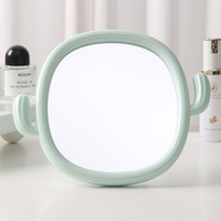 Miroir de maquillage portable pliable de bureau simple et mignon, miroir de voyage pour la maison, miroir de table pour filles, dessin animé, vente en gros