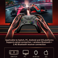 Lenovo S01 Wireless 2.4GHz Game Controller untuk Switch/PC/Android TV/iOS dengan Joystick 3D Hall dan Giroskop Enam Sumbu.