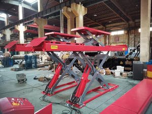 Sollevatore Idraulico Portatile Elettrico a Forbice da 4000kg <span class=keywords><strong>1</strong></span>.4 per Auto da Garage con Cilindro a Posizione Intermedia e Certificazione CE - Product Image 2