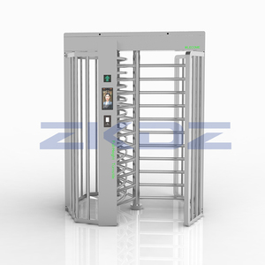 Torniquete de Seguridad de Altura Completa con Mecanismo Semiautomático Giratorio, Control de Acceso Peatonal por Huella Dactilar, Tres Brazos - Product Image 3