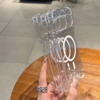 Dört Köşeli Yüksek Şeffaflıkta Kristal Kılıf Manyetik Uyumlu TPU+PC Koruyucu Kılıf Google Pixel 10/11 Pro için