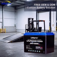 Performa Unggul Baterai Truk Angkat Listrik 24V 100AH Lithium Iron Phosphate LFP untuk Forklift Side Loader CE FCC UN38.3 OEM