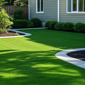 Tapis d'herbe artificielle réaliste de qualité supérieure, ignifuge, 20 mm, pour aménagement paysager intérieur/extérieur, jardin, patio - Durable, écologique, synthétique - Product Image 2