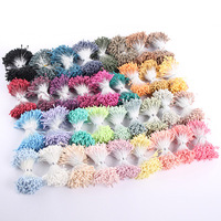 600 pièces/lot bricolage artisanat fait à la main perle couleur fleur 600 pièces 10 mm étamine artisanat pistil pour la décoration de fleurs artificielles