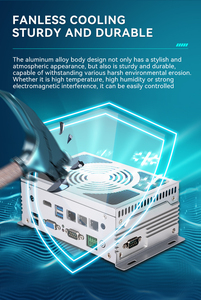 תעשייתי מיני תיבת PC vga ליבה i3/i5/i7 8g gpio מוטבע m.2 אחסון 128gb ssd rj45 lan לינוקס מערכת הפעלה - Product Image 2