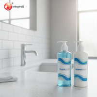 Emballages personnalisés pour produits capillaires quotidiens biologiques, étiquettes imprimées privées, bouteilles cosmétiques avec impression estampée