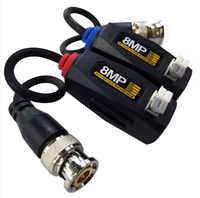 Balun vidéo 4k 8MP Balun Cctv Coaxial HD Transmetteur vidéo à paire torsadée