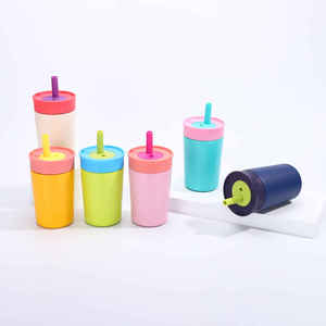 Mini Portable Stainless Steel Thermos <b>Cup</b> with <b>Large</b> Capacity Straw Leak-Proof Thermal Insulation for Travel - Product Image 1