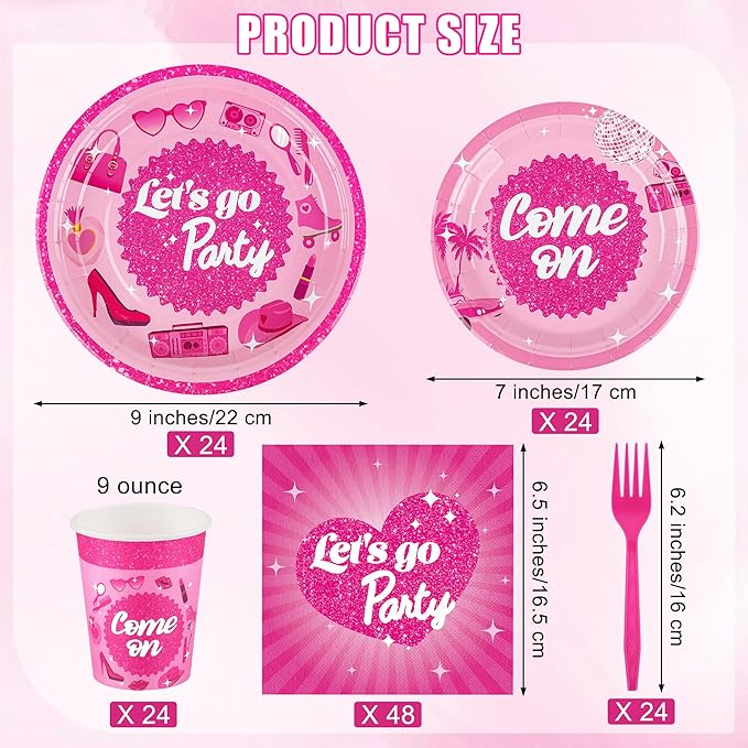 Ensembles de vaisselle Let's Go Party*144