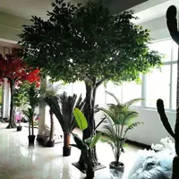 Dekorative Künstliche Ficus-Bäume für Innen- und Außenbereich, Einkaufszentren, Hotels und Gartendekoration
