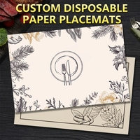 Manteles de Papel Desechables con Logotipo Personalizado, Resistentes al Aceite y al Agua, para Mesa, Restaurante, Hotel, Fiestas
