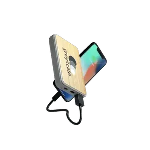 Powerbank Natural Priority en bambou, gadgets écologiques - Product Image 3