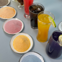 Vente en gros de poudre de jus de boissons solides aromatisées instantanées 1kg de poudre de boisson à saveur de mangue aux fruits