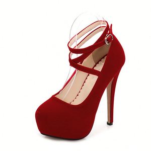 Zapatos de Tacón Alto con Tiras Cruzadas, Estilo Europeo Americano, a la Moda, Tallas Grandes, para Mujer, Novedades de Verano 2026, Calzado para Discoteca - Product Image 1