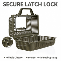 Cage de capture pour petits animaux en plastique léger avec fenêtre transparente
