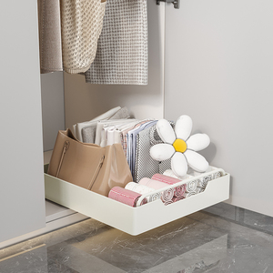 Estante para platos de cocina multifuncional de Metal para debajo del fregadero, soporte para especias, placa extraíble, cajón de organización - Product Image 4