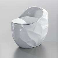 Nouvelle toilette créative en céramique monobloc, de forme ovale, à siphon, à poser au sol, avec large entrée et plusieurs couleurs disponibles