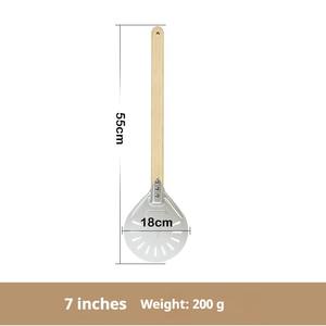 Pala para Pizza Grande de Aluminio de 9 Pulgadas con Mango de Madera Reforzado para Transferir Pizzas Pesadas en Panaderías - Product Image 4