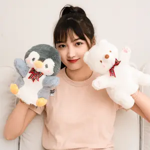 Boneka beruang kutub hewan Penguin laut Super lembut kualitas tinggi mainan bayi boneka tangan kasir Cerita