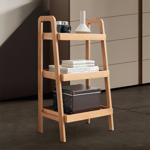 3-tier Wood Bookshelf,<b>Ladder</b> Shelf Shoe Rack Storage Organizer For Entryway,Bathroom,Living Room,Bedroom,Hallway,Kitchen - Product Image 3