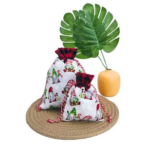 Handmade Linen Santa <b>Personalized</b> Drawstring Christmas <b>Gift</b> <b>Bag</b> - Product Image 2