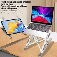 Laptopkoelerstandaard Opvouwbare notebookcomputer Koelpad Draagbare standaard voor 16-18 inch tablet Laptop Desktopbeugel met ventilatoren