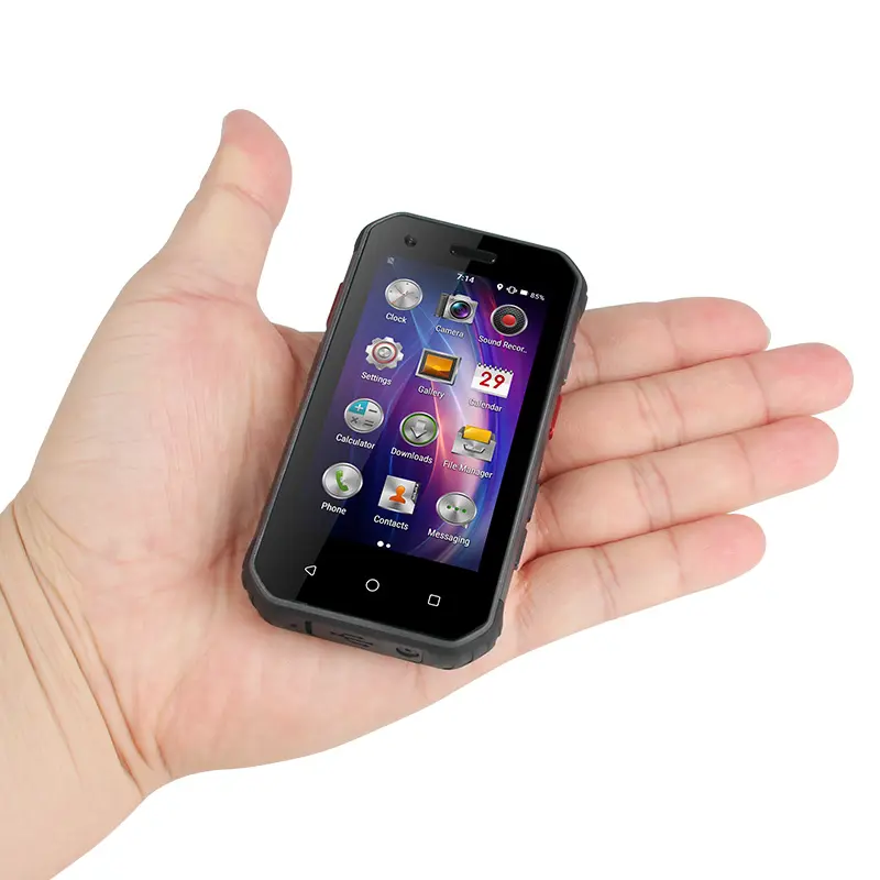 Orijinal UNIWA M31 Mini Android 6.0 Smartphone 3 "dört çekirdekli 3 32GB NFC PTT Google oyun 1900mAh 5MP çift SIM Unlocked telefon