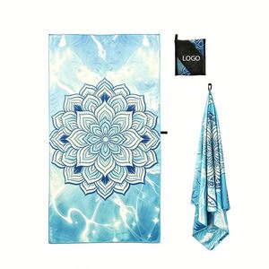 Serviette de plage en microfibre personnalisée, résistante au sable, séchage rapide, grande taille, pour les vacances en plein air - Product Image 1