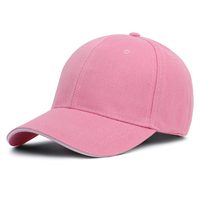 OEM Fabriek 6 Panel Eenvoudige Baseball Pet Polyester Katoen Aangepaste Borduring Gebogen Klep Verstelbare Baseball Pet voor Heren Dames