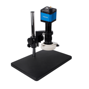 16MP <strong>USB</strong> Industrial Digital Video <strong>Microscope</strong> Camera + 180X C Mount <strong>Lens</strong> + 56 LED Ring Light + Stand for PCB Soldering - Product Image 1